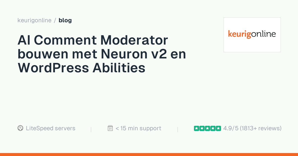 AI Comment Moderator bouwen met Neuron v2 en WordPress Abilities