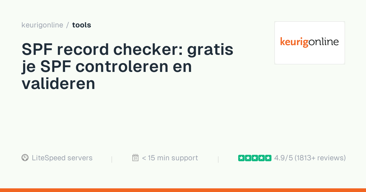 SPF record checker: gratis je SPF controleren en valideren