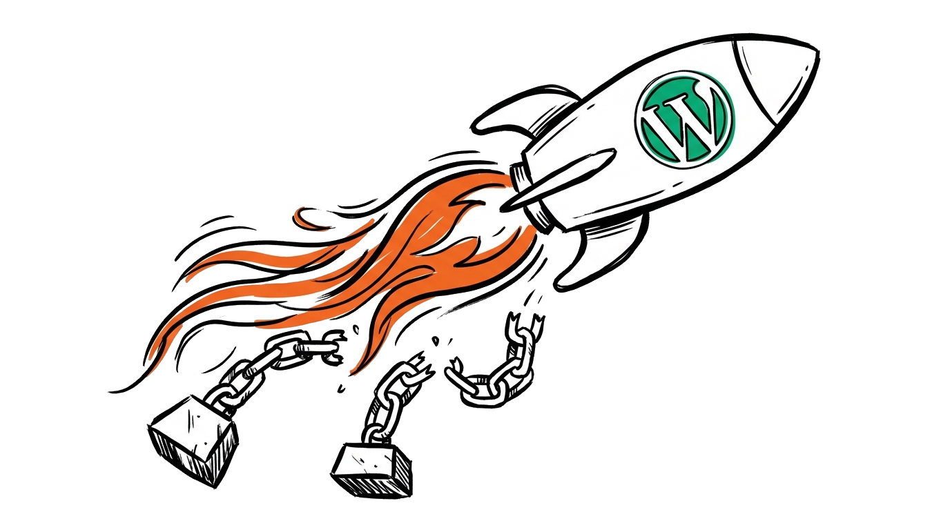 Illustratie webhosting - razendsnel online